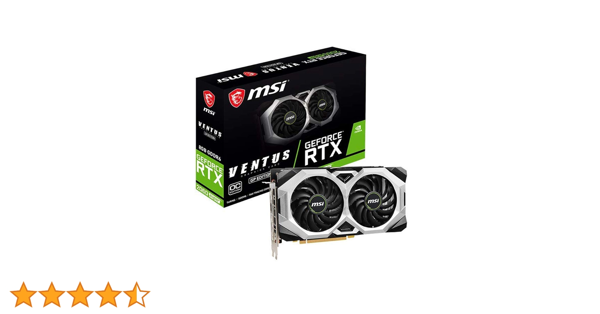 MSI Gaming GeForce RTX 2060 Super 8GB GDRR6 256-Bit HDMI/DP